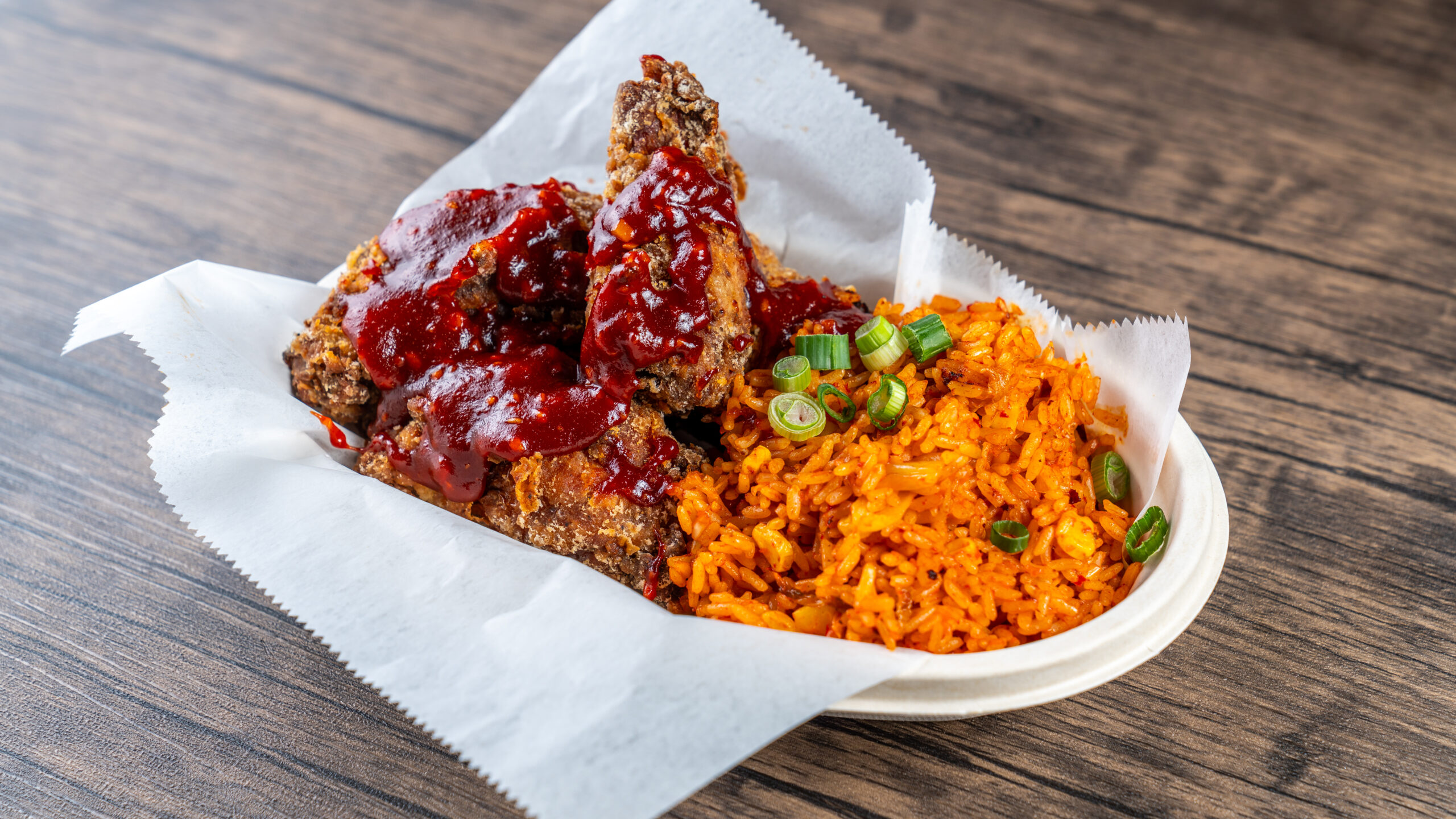 6 Pcs Chicken Wings with Kimchi Fried Rice